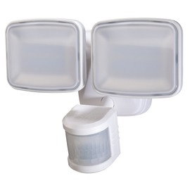 Heath Zenith HZ-5831-WH LED Activated Security 2100 Lumen Light Output and 180 Degree Motion Detection Zone up to 70 ft, White