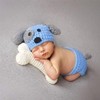 Newborn Baby Girl Boy Photo Props Outfits Crochet Knitted Blue