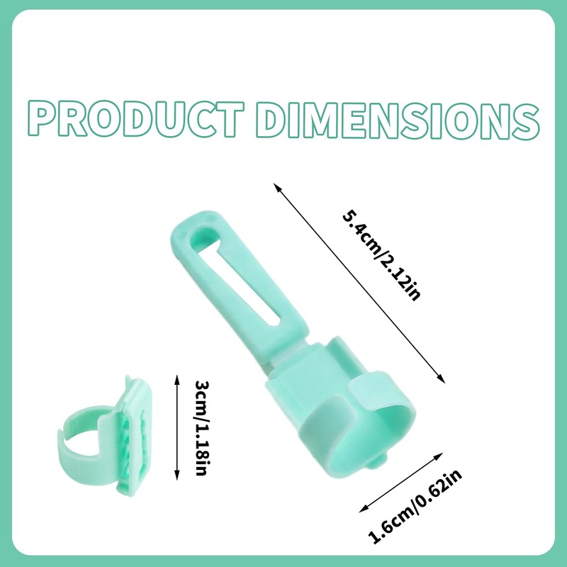 4PCS Yarn Guide Finger Holder Knitting Thimble Tool, Adjustable Plastic
