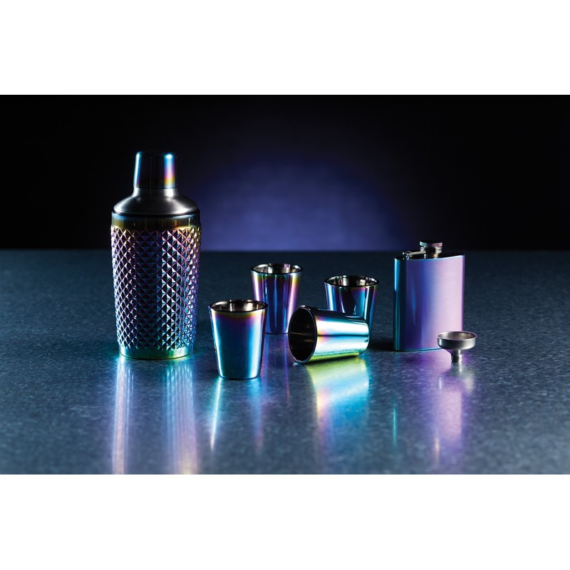 BarCraft BCCSSTUDRBOW Studded Glass Cocktail Shaker, 300 ml (10.5 fl