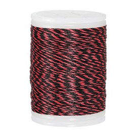 sourcing map Archery Recurve Bow String Serving Thread 120 Yard / 110 m Nylon Bowstring for Recurve Bow Compound Tying Sight Nock Point (Red/Black)