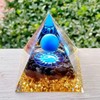 ycyingcheng Moonstone Crystal Orgone Pyramid, Ogan Crystal Energy Tower, Nature