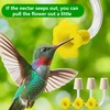DECOHS 9 Pcs Hummingbird Feeder Tubes with Yellow Floral Tip,