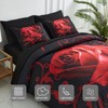 Red Comforter Set Queen 7 Piece Bed in a Bag