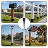 1 Pcs 24" Fence Post Anchor Ground Spike| Black Powder-Coated|