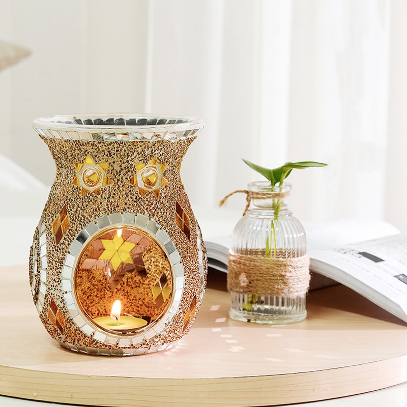 Fragrance Candle Holder Essential Oil Tealight Candle Burning Holder Home