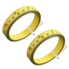 2 Packs Adhesive Measuring Tape, Yellow Adhesive Tape Measure Dual