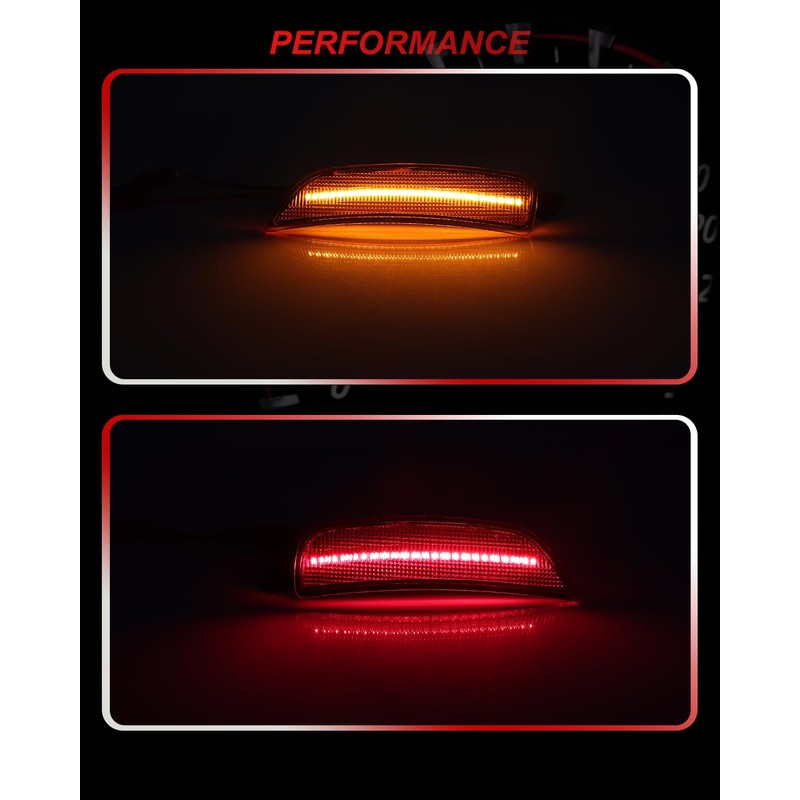 MODIPIM Amber Front & Red Rear LED Side Marker Parking