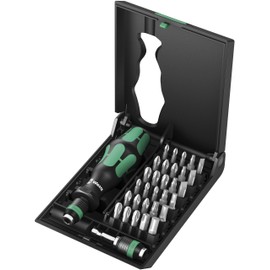 Wera - 5057110001 Kraftform 70 Kraftform Kompakt Allround 32 Piece set, Hexagon 1/4"