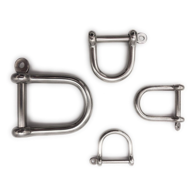 Stainless Steel Shackles Wide Shape Diameter 8 mm V4A A4