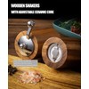 Acacia Wood Salt and Pepper Grinder Mills Sets,Wooden Shakers with