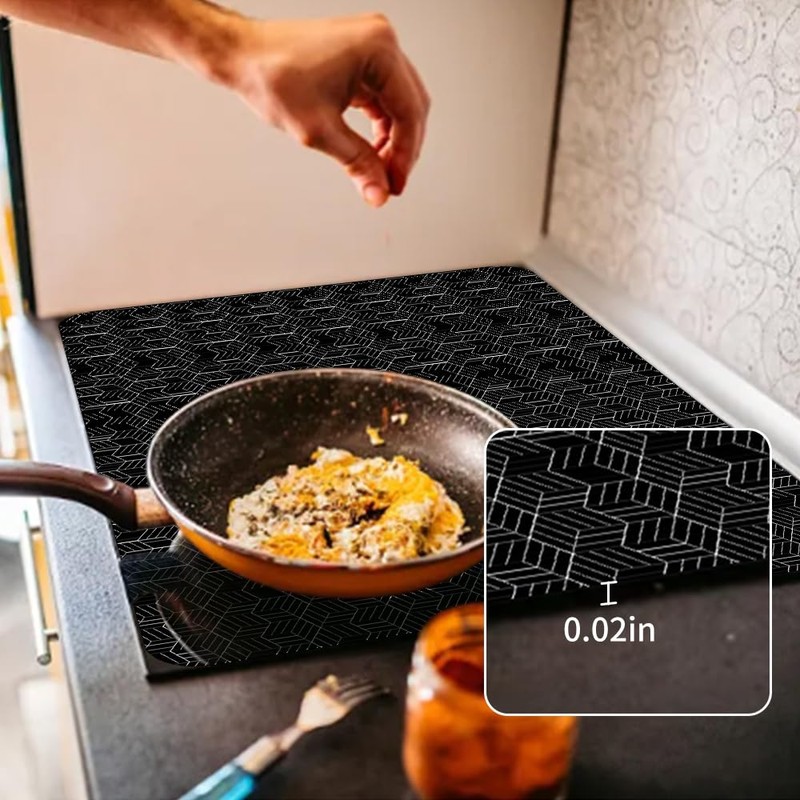 Preshwous Large Induction Cooktop Protector Mat, 78 x 52 x