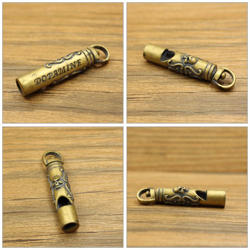 Sosoport Pendant Whistle Multi-use Decorative Keychain Whistle for Sports Survival