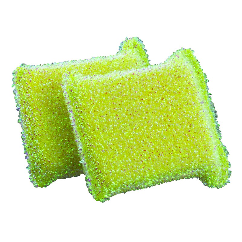Casabella Sparkle Scrub Sponge, 2-Pack, Colors vary