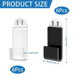 Vinyl Record Wall Mount, 12 Pieces Vinyl Record Hangers Transparent Vinyl Wall Mount Acrylic Record Shelf No Drilling for Collection Magazine Office Decoration