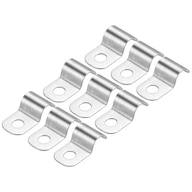 QUARKZMAN Pack of 40 Pipe Clamp Fits 1/4 Inch (6 mm) 304 Stainless Steel Clamp with 1 Hole for Fixing Pipes or Pipes