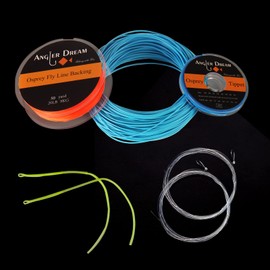 Blue WF Fly Fishing Line Kit 1WT Fly Fishing Line Leader Braided Backing Fish Line