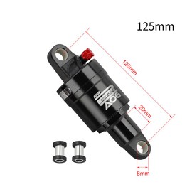 CATAZER Mountain Bike Rear Shocks AO-6 100/125/150/165/190mm Air Pressure Shock Absorber for Mtb/scooter/E-bike (125mm)