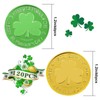Lippbest St Patrick's Day Gold and Green Lucky Coins -