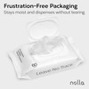 Nolla Flushable Wipes, 100% Plant-Based, Plastic-Free and Biodegradable - For