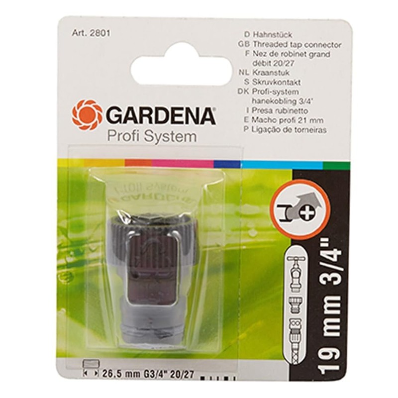 High flow faucet nose Gardena : tap connection with 26.5