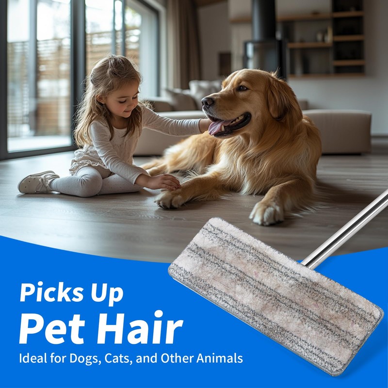 Oshang Flat Mop Head Refill, 13" X 4.9" Flat Mop