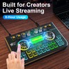 tenlamp Audio Mixer, Sound Board for Pc/Phone Live Streaming Gaming,