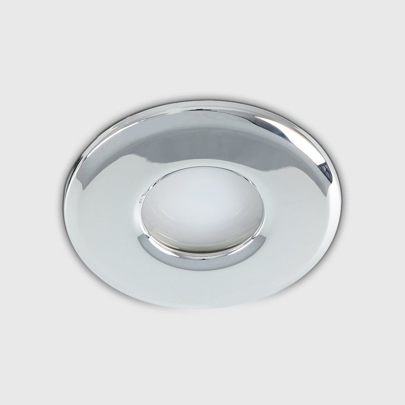 MiniSun | Polished Chrome GU10 Recessed Ceiling Downlight | Bath