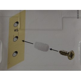 Hettich 9081038 Expansion Sleeves with Pot Mounting Screws Diameter 5 mm / 3.5 x 16 mm Pack of 10