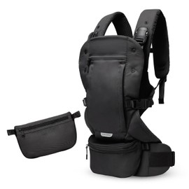 Colugo Baby Carrier - Baby Carrier Newborn to Toddler, Toddler Carrier, Adjustable, Lightweight, Breathable Carrier for Newborn to 33 Pounds (Black)