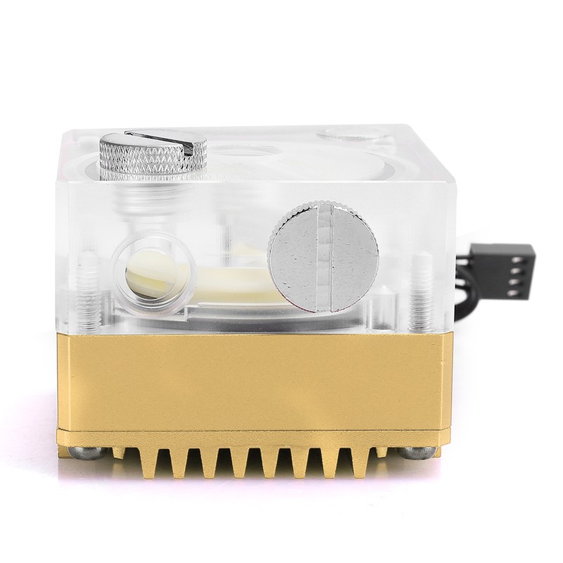 Water Cooling Pump Acrylic Aluminum Computer Accessory Heat Sink Mute