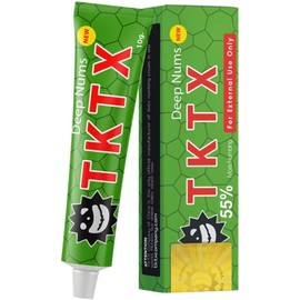 Crema para Tatuajes T K T X DEEP NUMBING GREEN, Alta Potencia, Alivio del Dolor iDEAL PARA SESIONES LARGAS