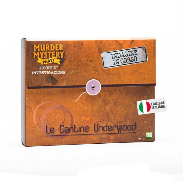 Rocco Giocattoli, Murder Mystery Le Cantine Underwood, YAS Games, Unique in Italian, 33280