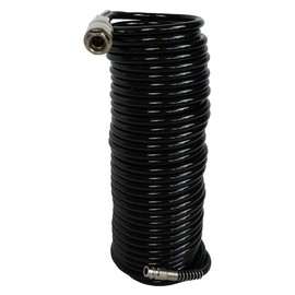 siwitec Compressed Air Hose 10 m Length | Accessories for Compressed Air Compressors up to max. 15 bar | 1/4 Inch Quick Connection Coupling and Plug Nipple Made of Steel | with Kink Protection | Hose