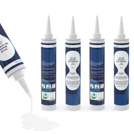 Eazy2hD 4 Pack RV Self Leveling Lap Sealant for RV Roofs,RV Roof Sealant,Camper Caulking, Camper Sealer for Rubber Roof on Trailers, Motorhomes, Campers