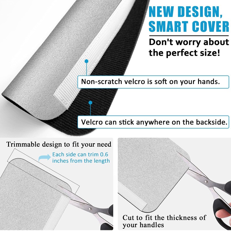 ELCOOR Refrigerator Handle Covers, Set of 6, Trimmable, Washable, Appliance