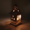 2 Decorative Lanterns Gold Metal with Stars Xmas Christmas Advent