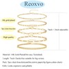 Gokeey Reoxvo Gold Bracelets Jewelry Gifts Set for Women Fashion
