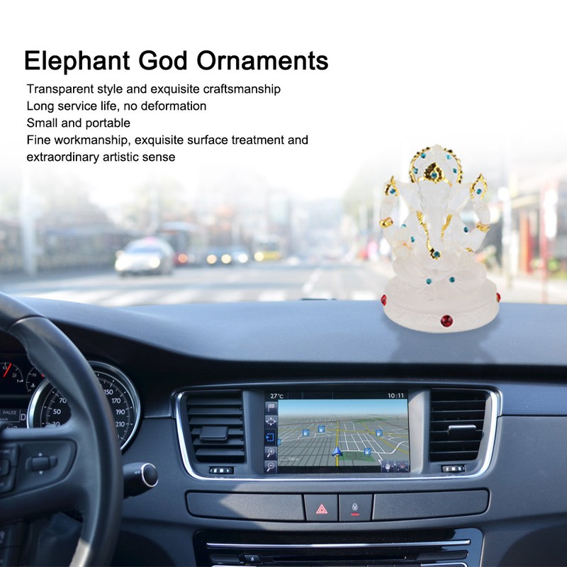 Southeast Asia Transparent Elephant God Ornaments Handicraft Decoration Daily Ornament
