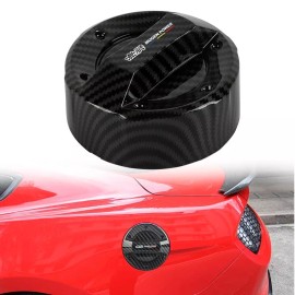 Unbranded JDM Mugen Power Racing Carbon Fiber Gas Fuel Oil Tank Cap Cover For Honda Acura