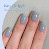 Born Pretty Jelly Blue Gel Nail Polish Set Sheer Transparent
