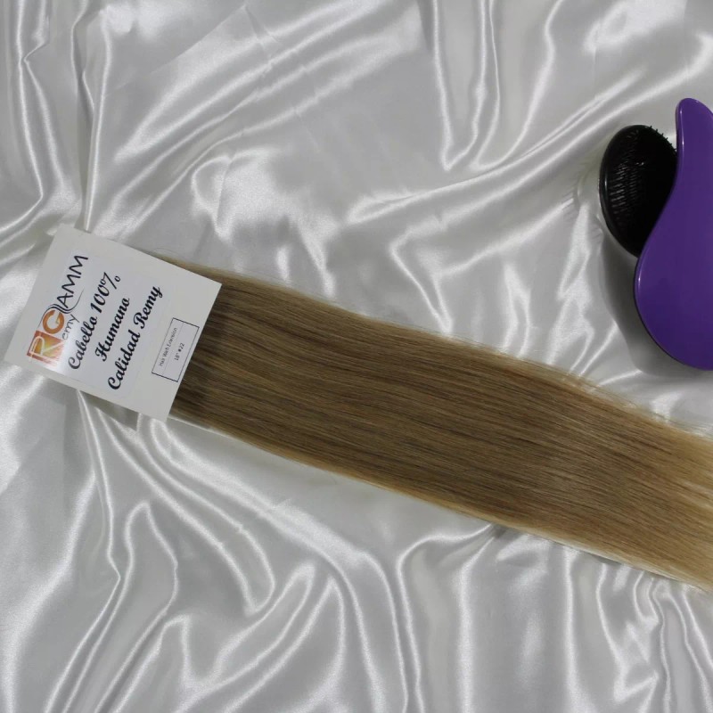 Remy Glamm Cortina Pelo Rubio Extensiones 100% Natural Humano Remy