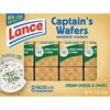 Lance Sandwich Crackers, Captain's Wafers Cream Cheese and Chives, 8
