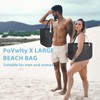 PoVwlty X-Large Rubber Beach Bag for Men & Women, Large