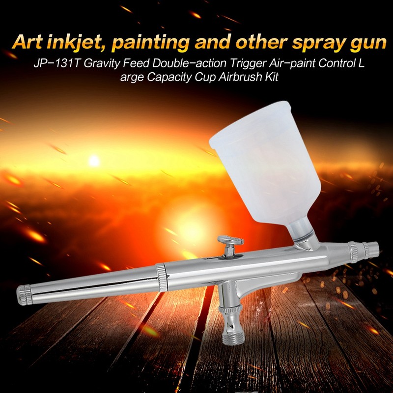 JP-131T Gravity Feed Double action Trigger Air paint Control Large