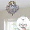 Evelots Ceiling Clip-on Light Bulb Shade-Lamp-Dome-Diamond Cut-Acrylic-Set/4
