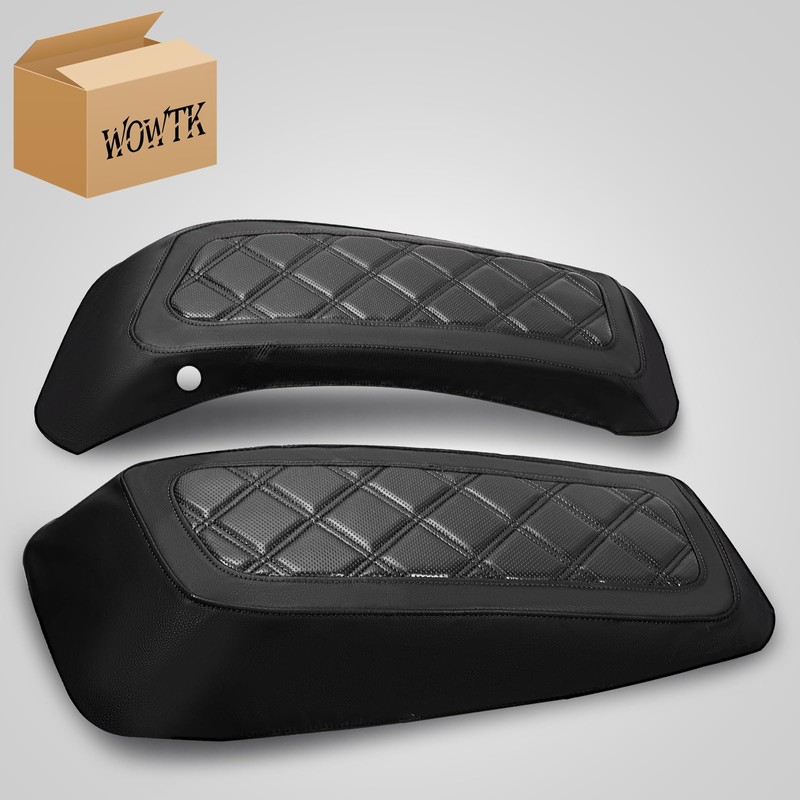 WOWTK Hard Saddlebag Lid Bra/Covers fits for Harley 2014-2024 Touring