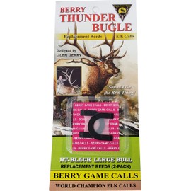 RTBLK Thunder Bugle Thin Repl Reed Blk 2Pk