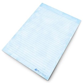 to Do List Notepad - Things to Do Today List Pad A4-60 Sheets - Blue Watercolour - 80gsm - Made in UK by Monster Stationery