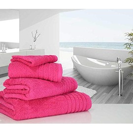 Luxury linenHall 650gsm Plain Hot Pink Hand Towel (SEE SIZE OPTIONS)
